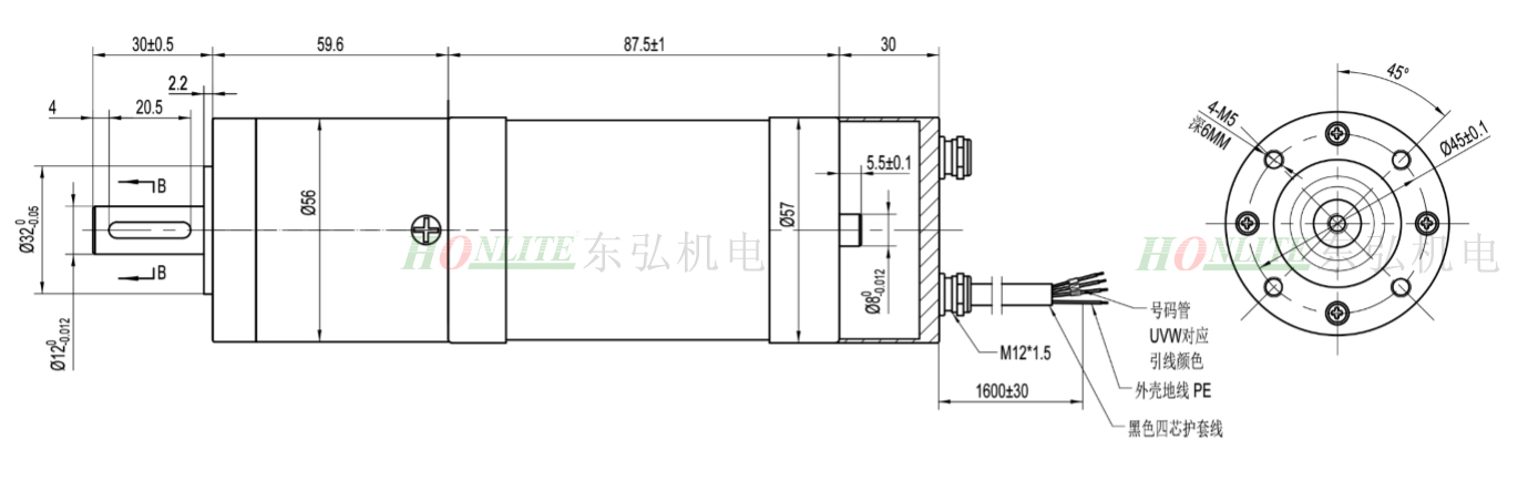 翼闸电机图纸